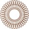 Ekena Millwork Cornelius Wood Fretwork Pierced Ceiling Medallion, Wood (Paint Grade), 38"OD x 14 1/8"ID x 3/8"T CMWP38X0375CRMF - alternate 2